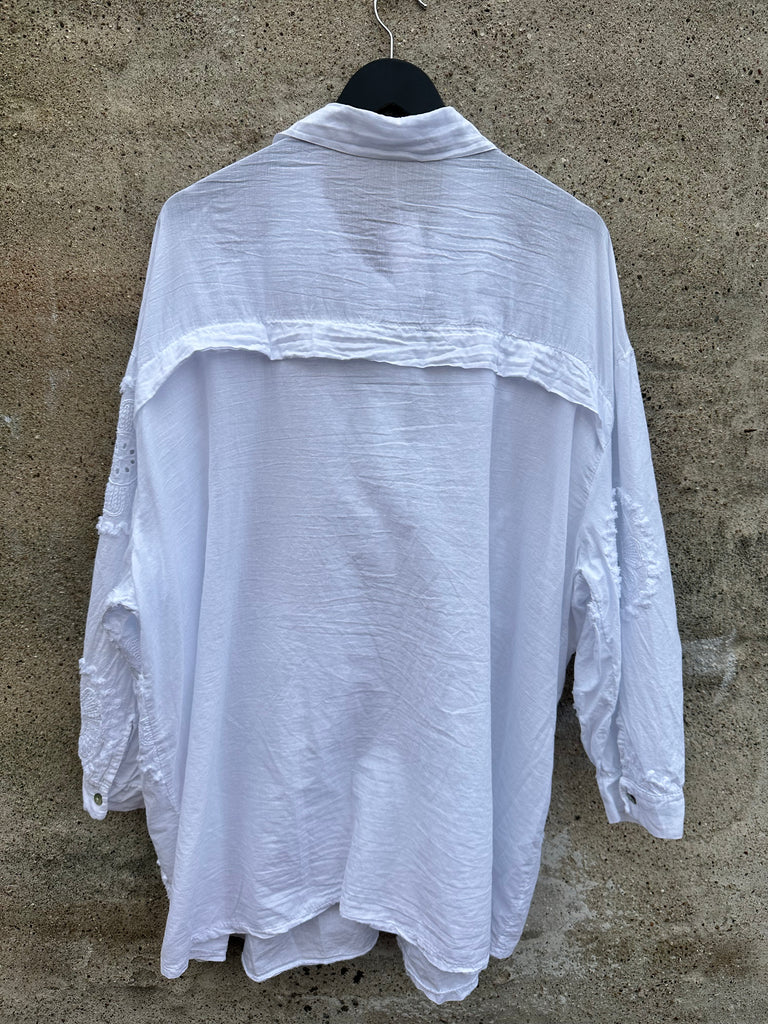 Qnuz 8798 Pellegrini skjorte white