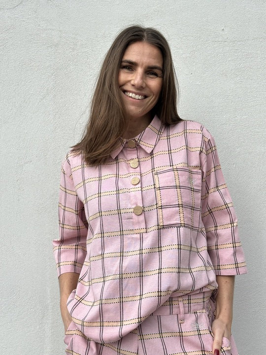Gaspar 2601335 Porto blouse check