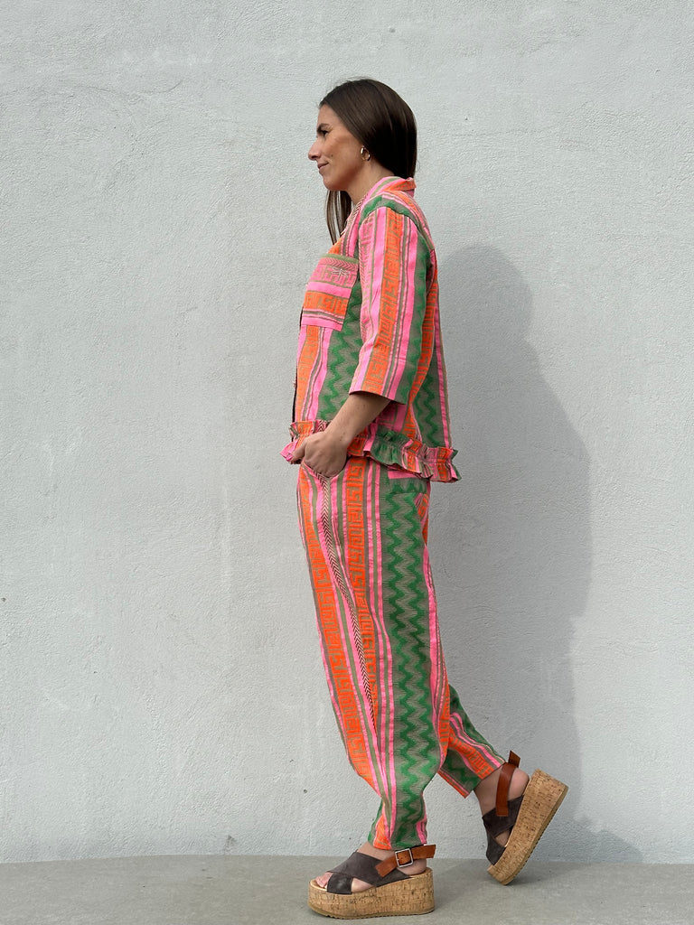 Gaspar 2510346 Vigo jacquard pink