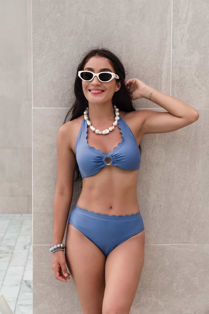 Kaanda Venus UW bikini top blue