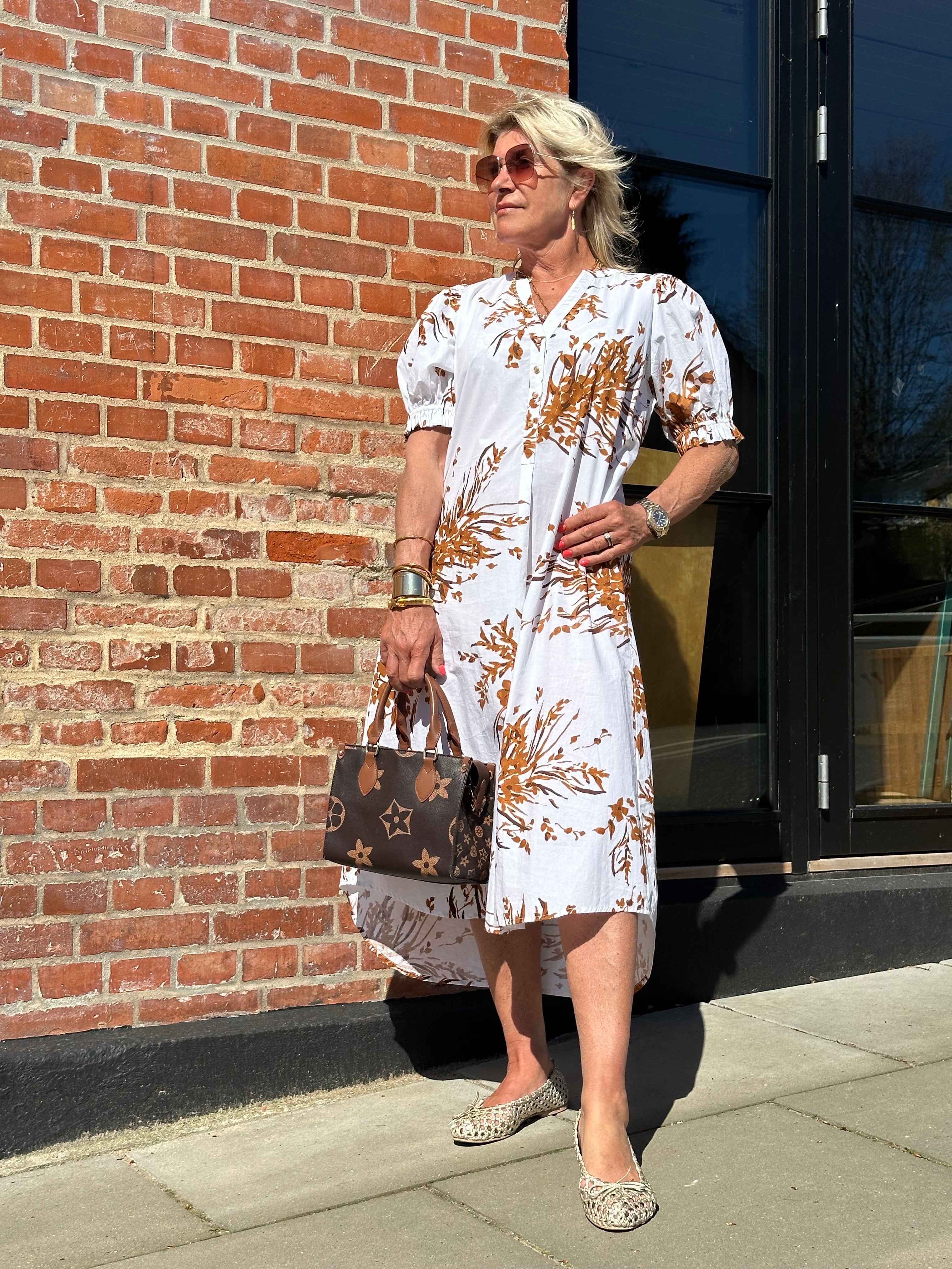 Gaspar 2601710 Tunø dress print white