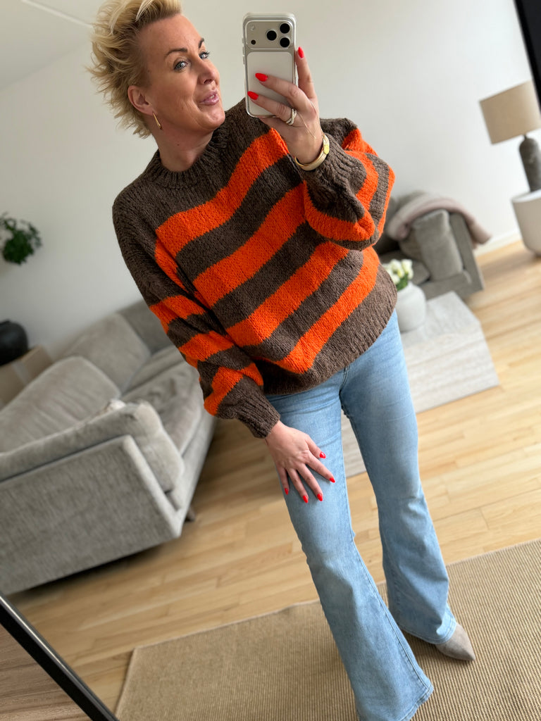 Boho Love B1314 strik stripe orange