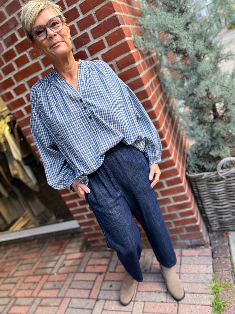 Boho Love B1287 pants denim blue