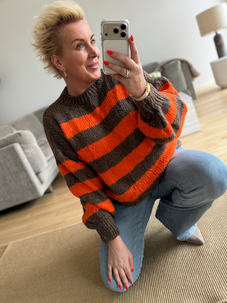 Boho Love B1314 strik stripe orange