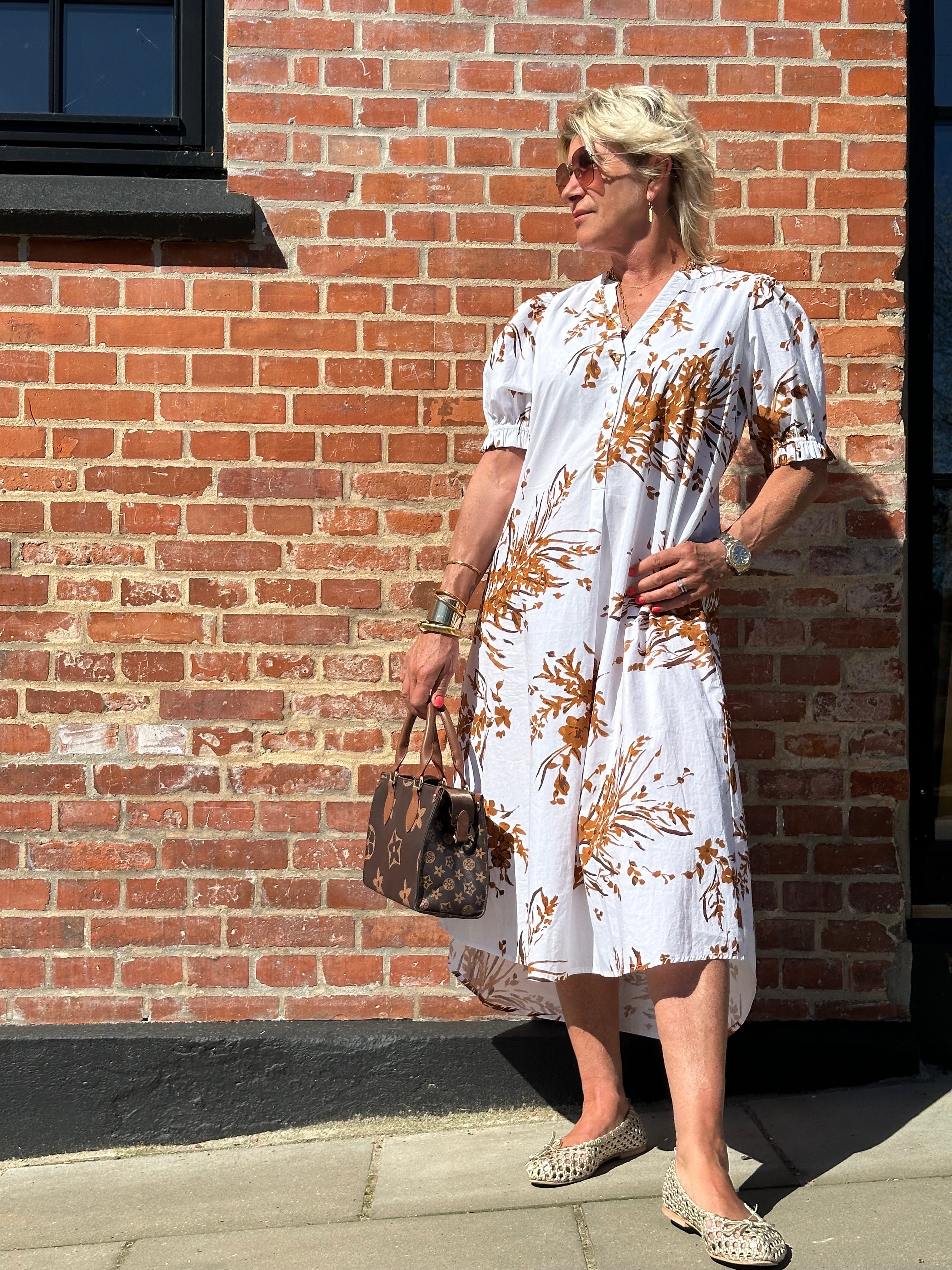 Gaspar 2601710 Tunø dress print white