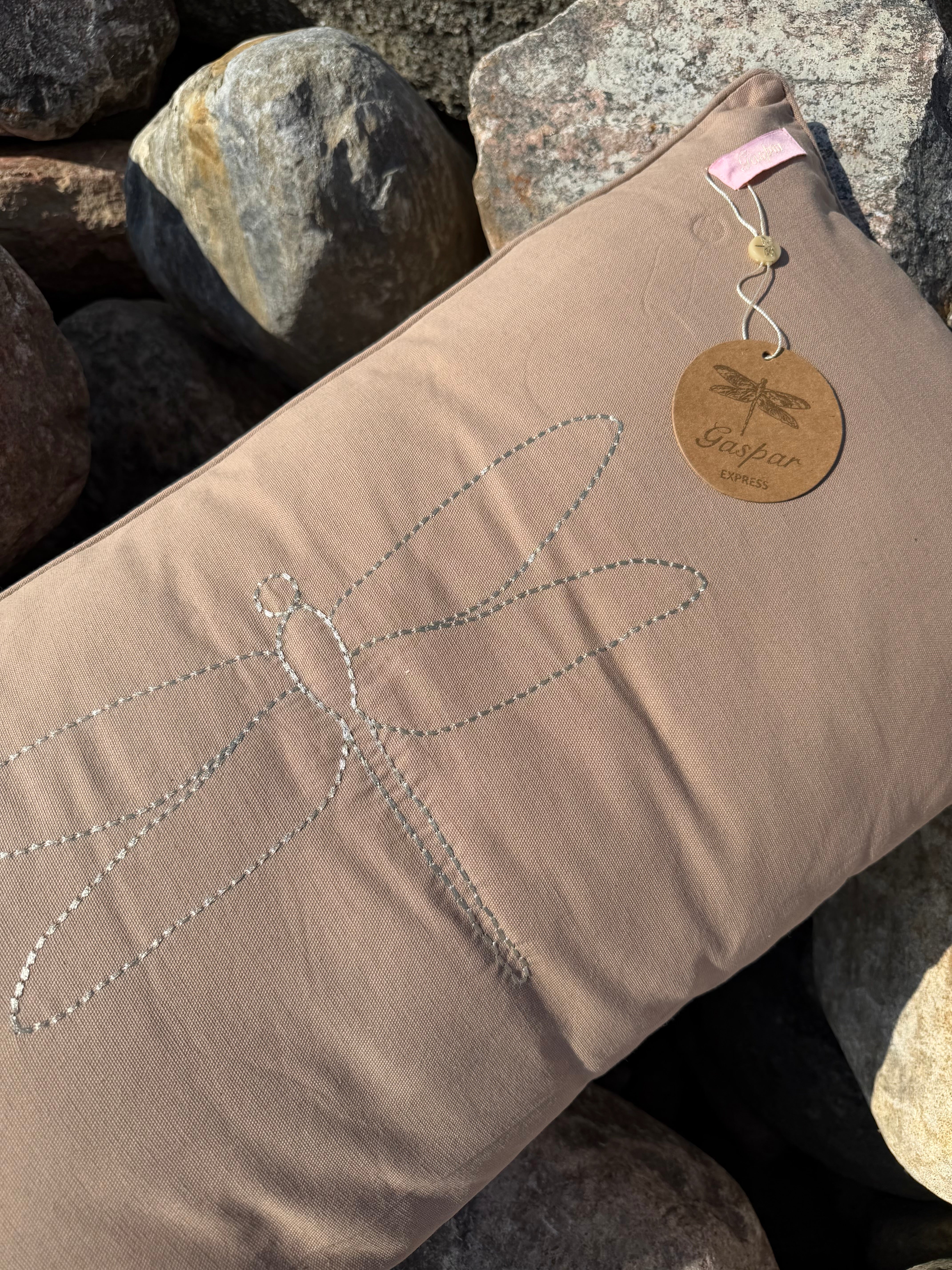 Gaspar 2601113 Ida cushion pillow solid sand