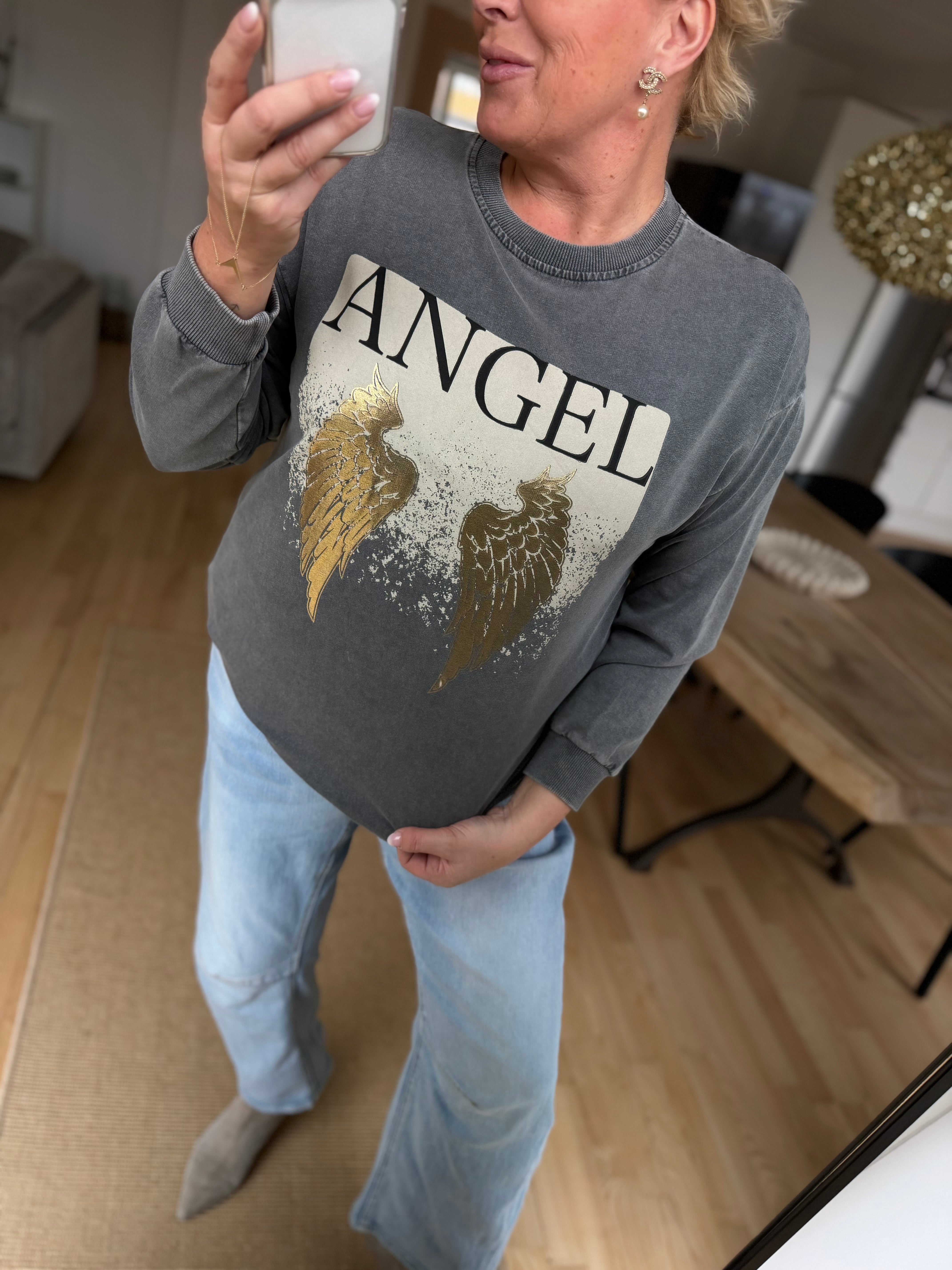 By Engbork Angel sweat blouse grey