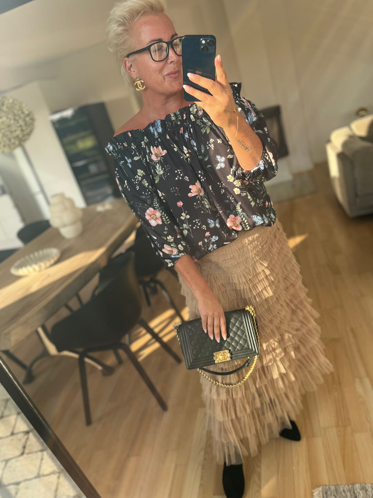 By Engbork Wonder tyl skirt Fudge