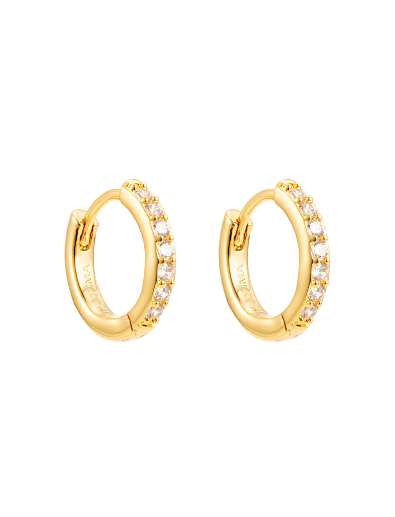 By Jolima Verona crystal small hoops G