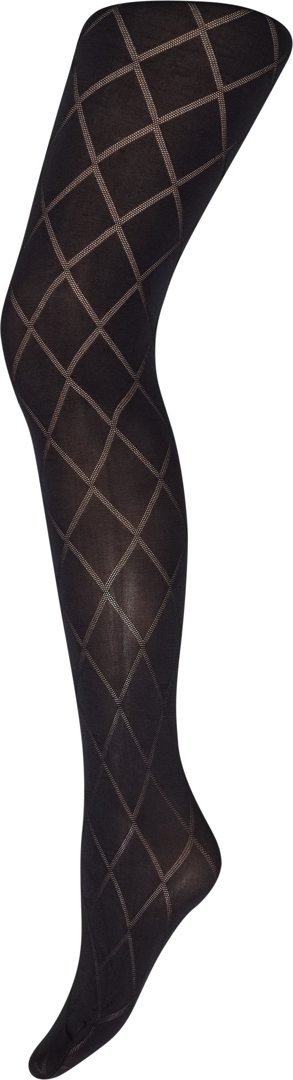 Decoy 16063 tights check 80 den black