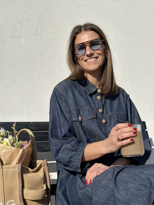 Gaspar 2507720 Rio denim dress dark