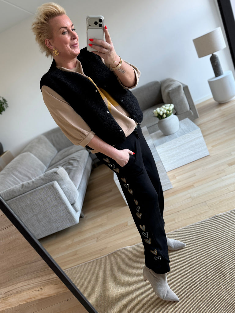 By Engbork heart pants black