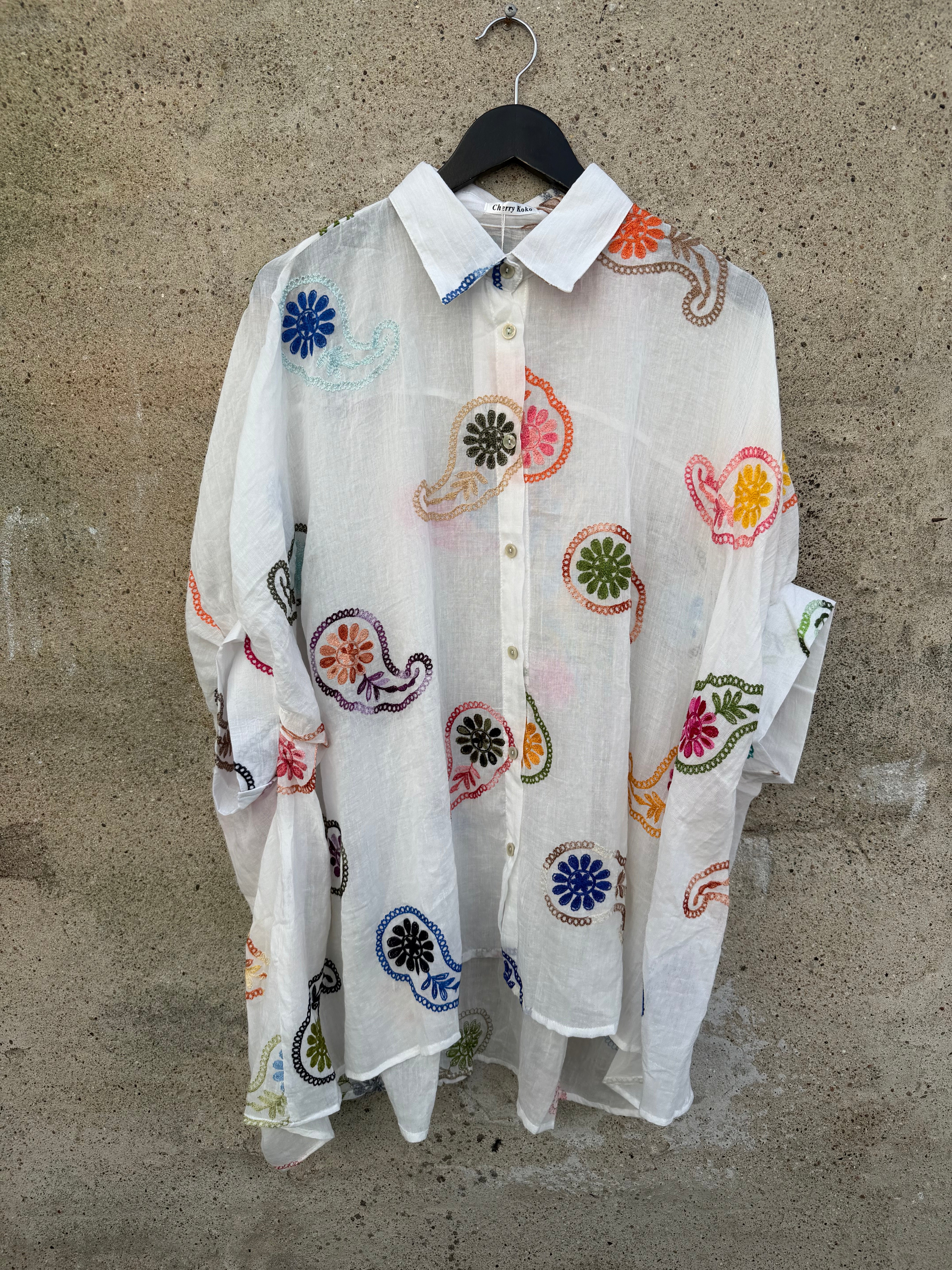 Jasmin 10091 big shirt paisley mix