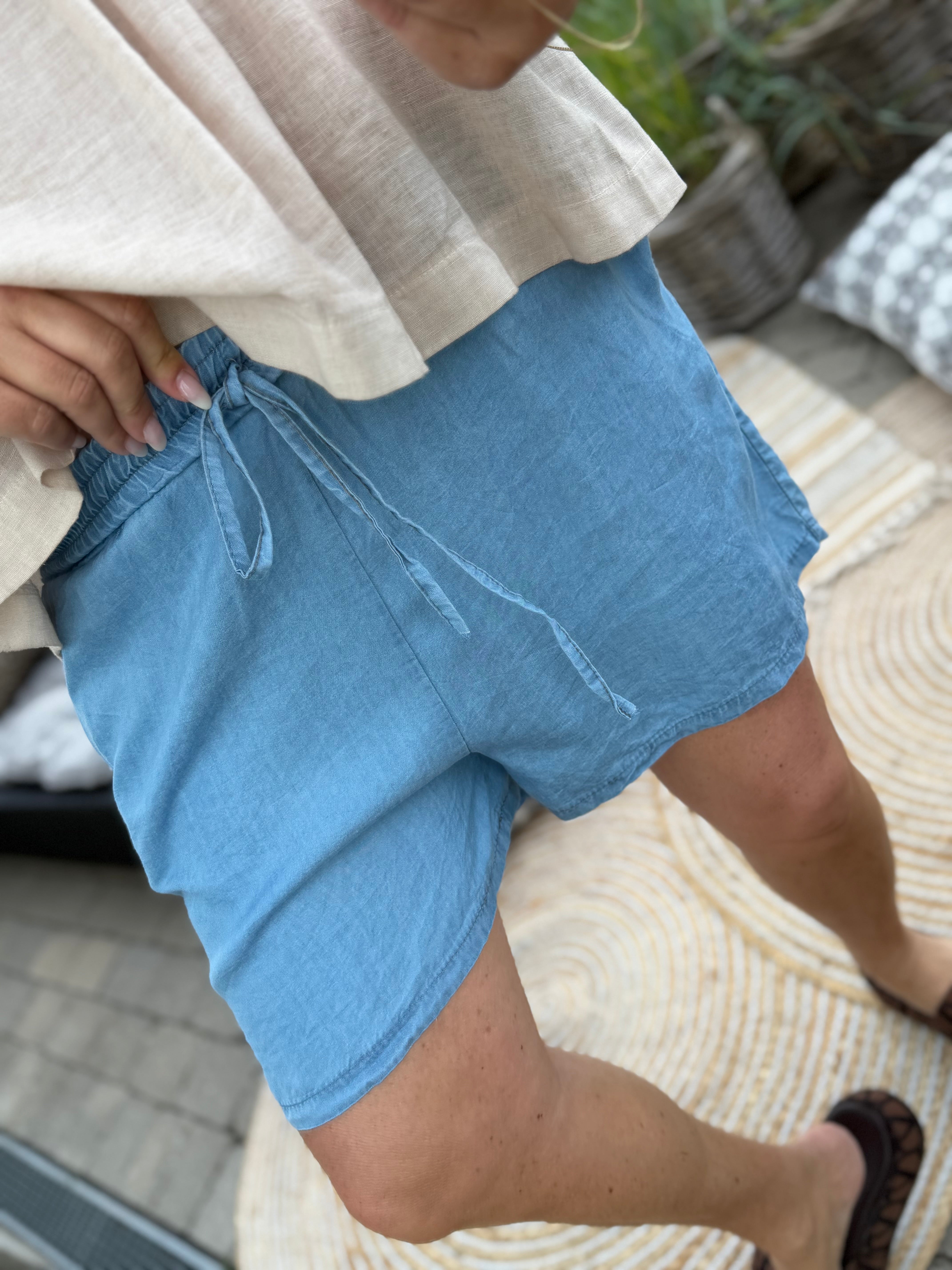 Linea denim shorts blue
