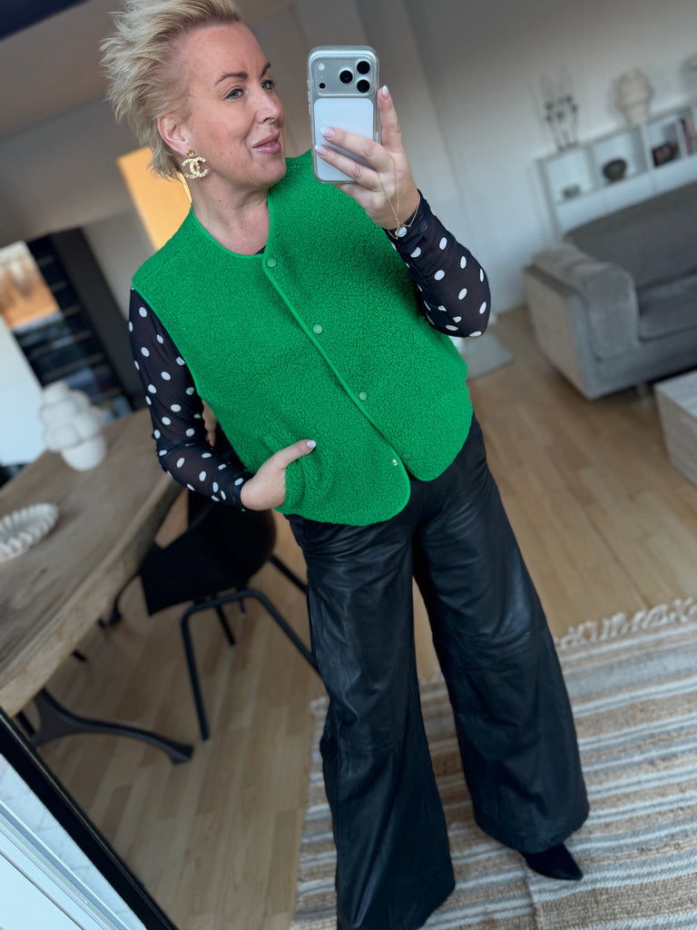 Depeche 51332 Mia loose pants leather black