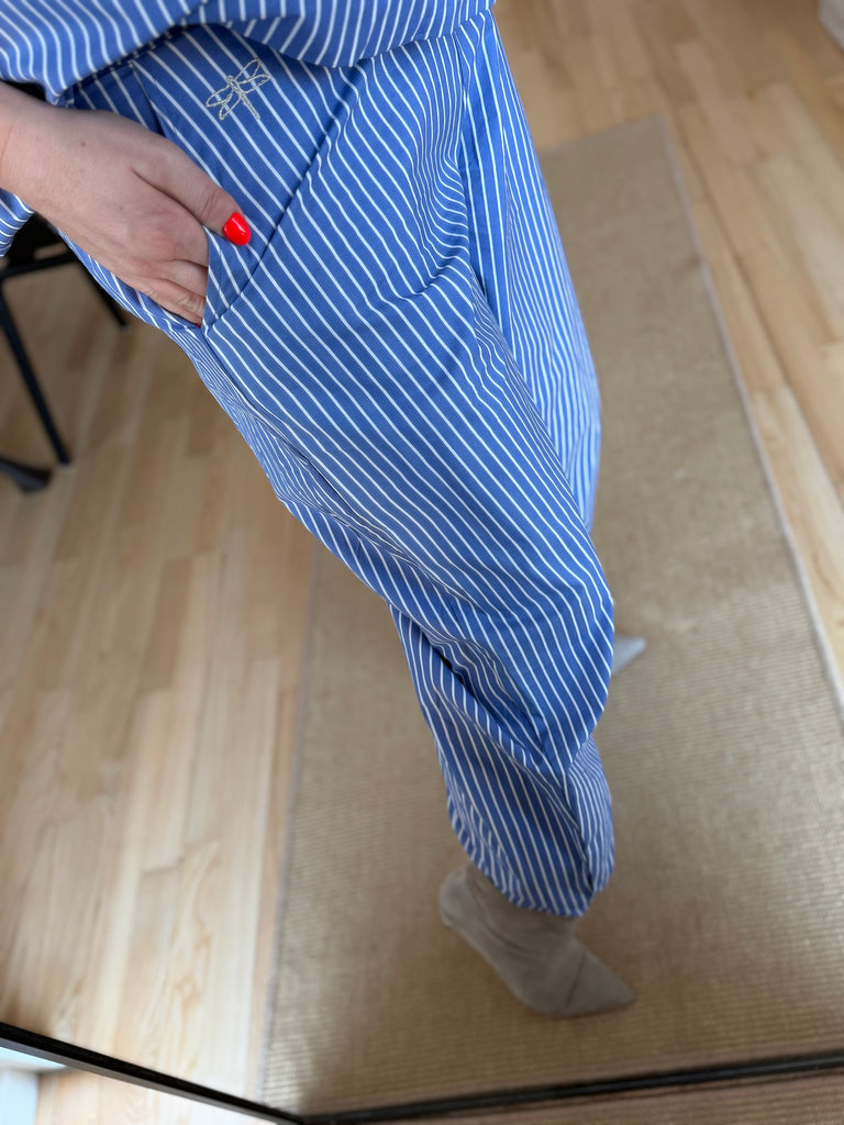 Gaspar 2510923 Colorado stripe pants blue