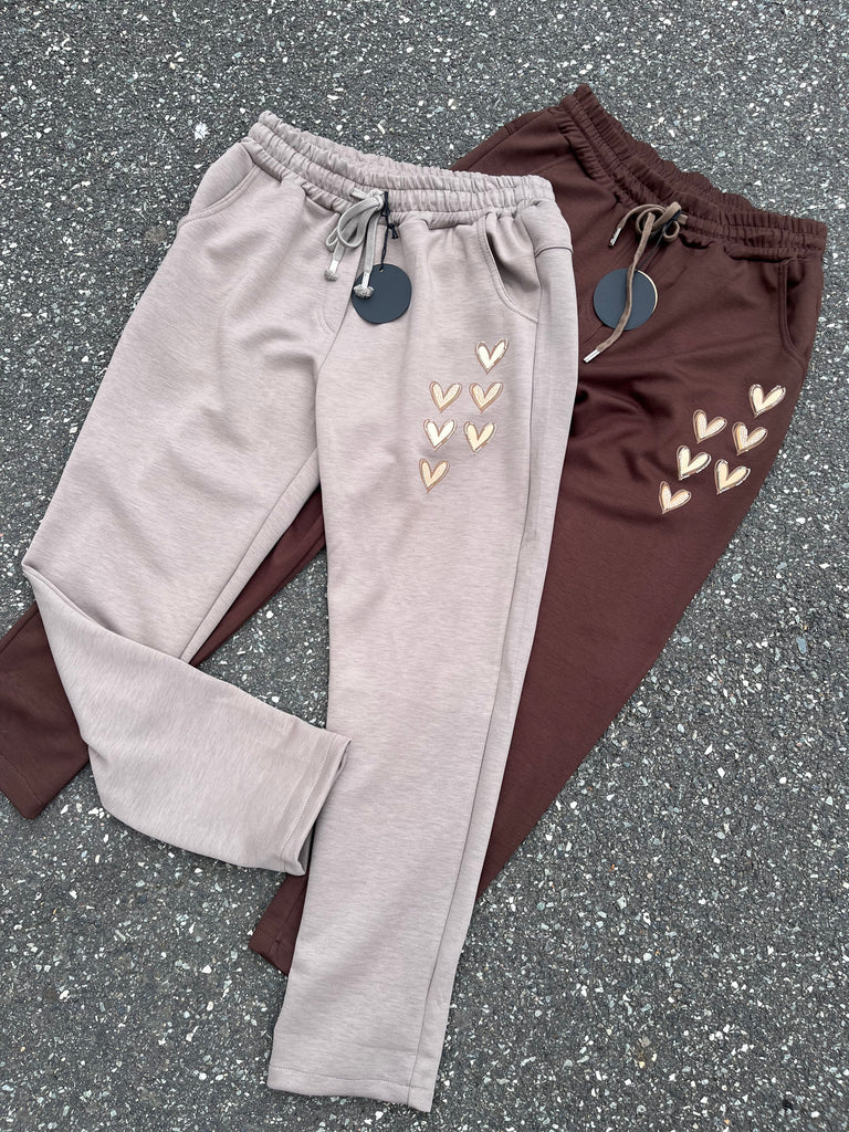 By Engbork heart pants taupe