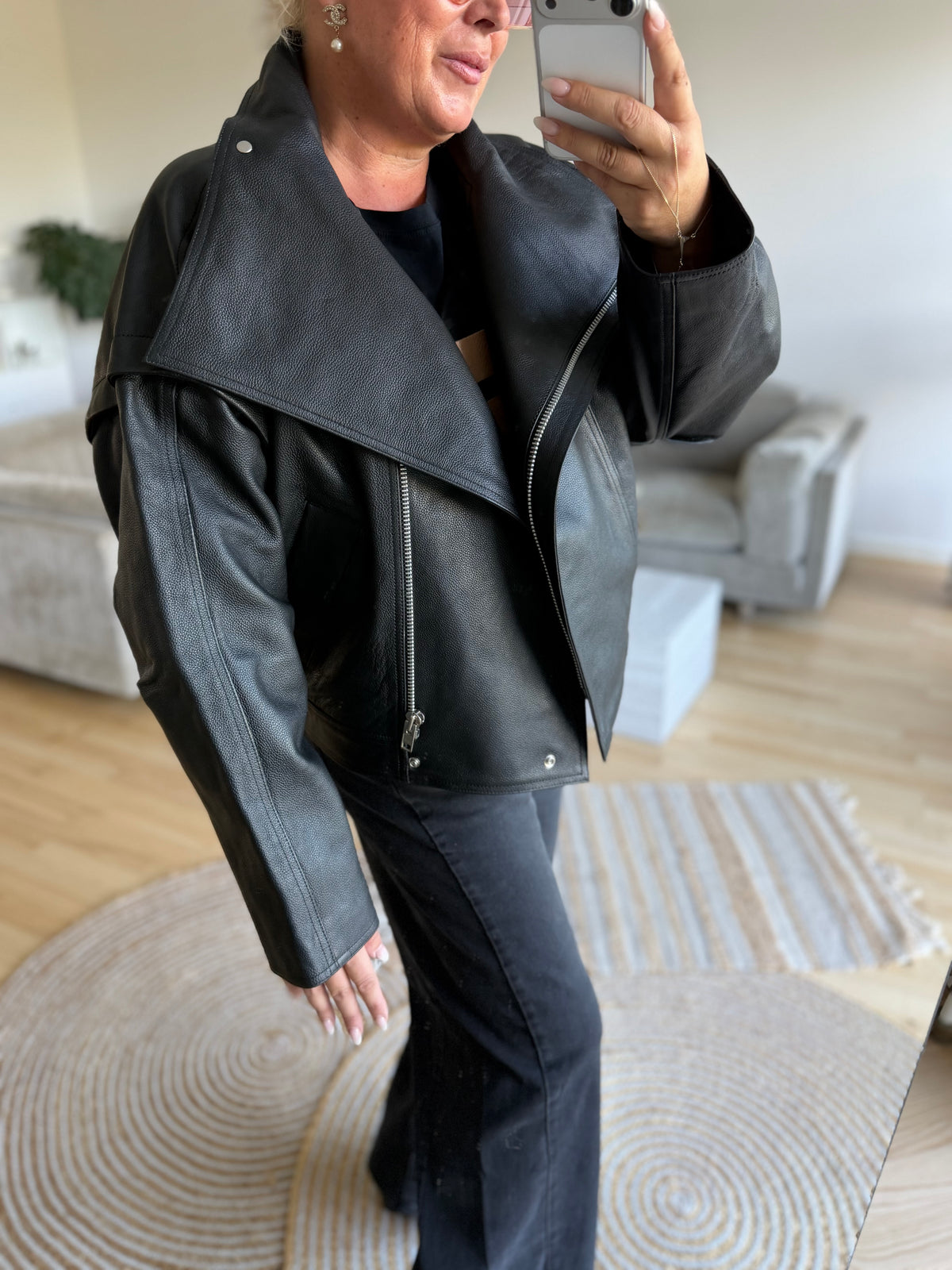 Sofie Schnoor SNOS757 Nikita leather jacket black