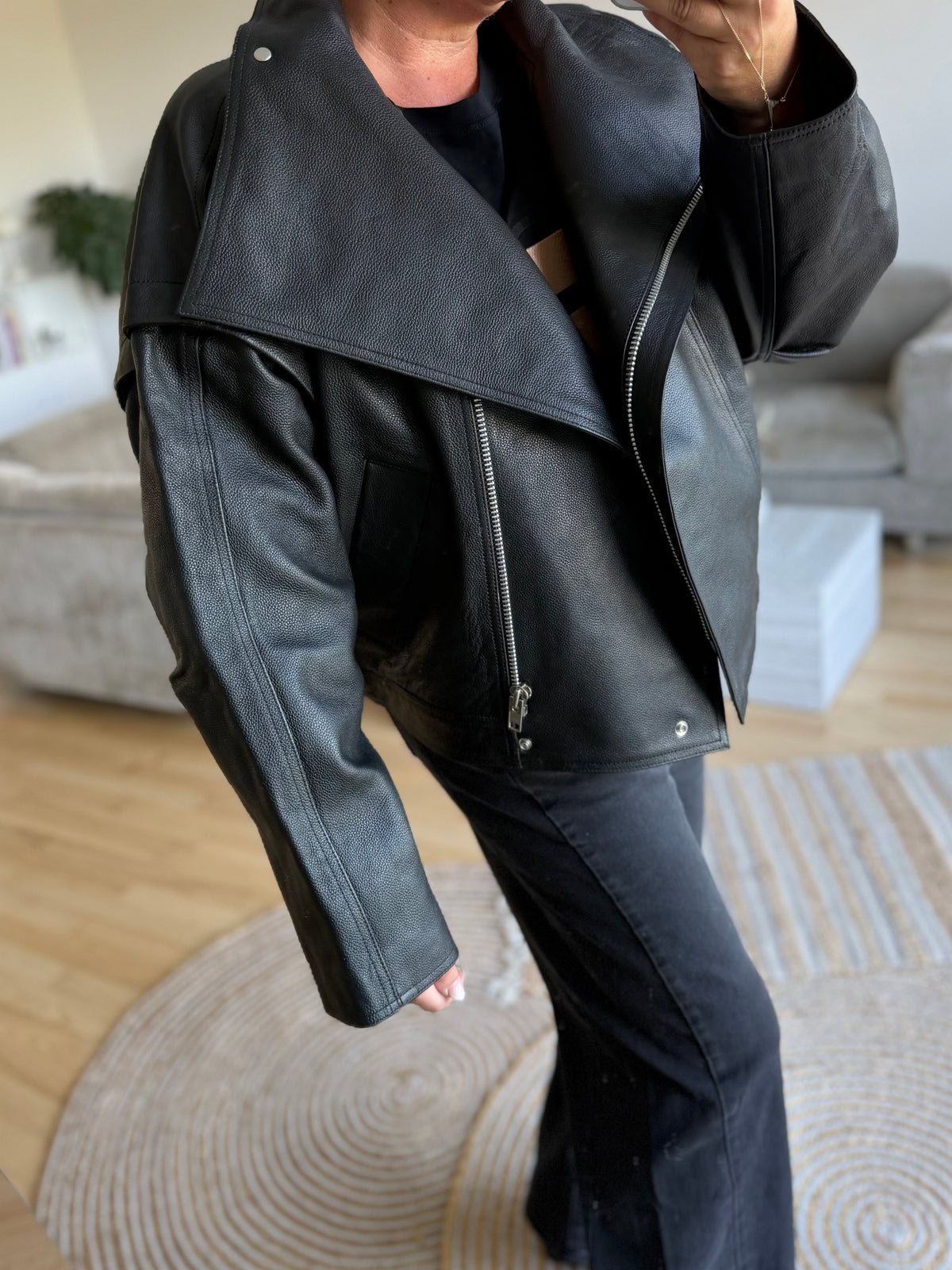 Sofie Schnoor SNOS757 Nikita leather jacket black