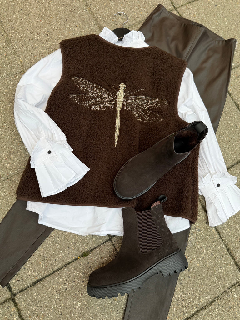 Gaspar 2510301 Duffy waistcoat brown