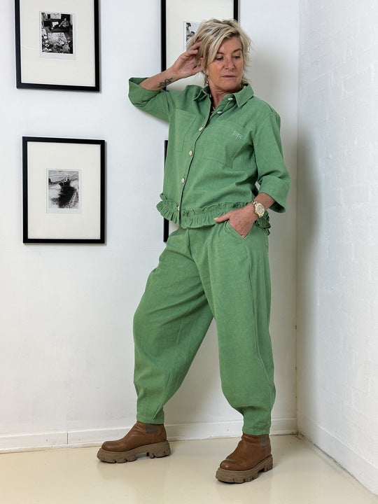 Gaspar 2510339 Vigo canvas shirt pistachio