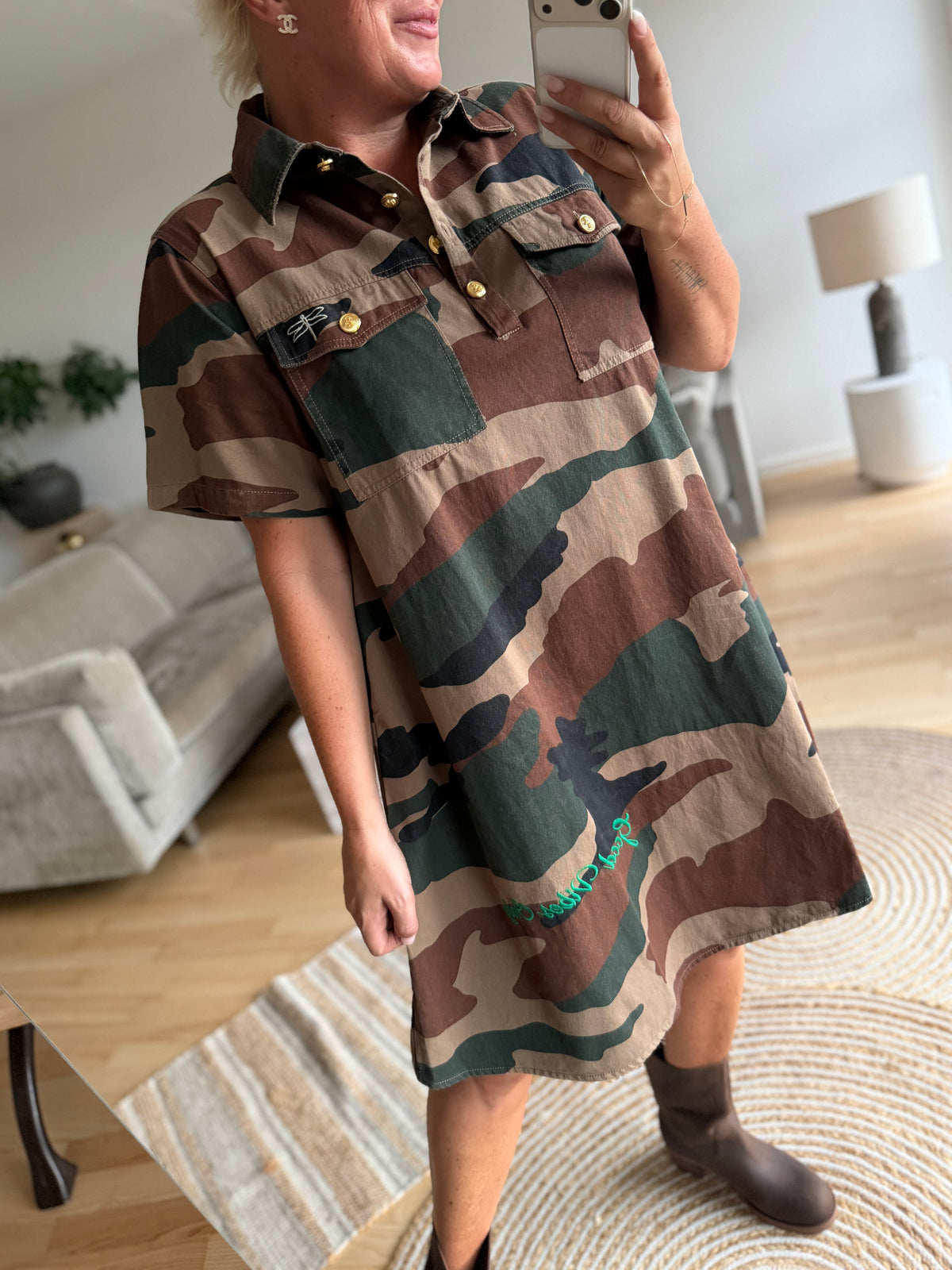 Gaspar 2607700 Nice Camo dress khaky