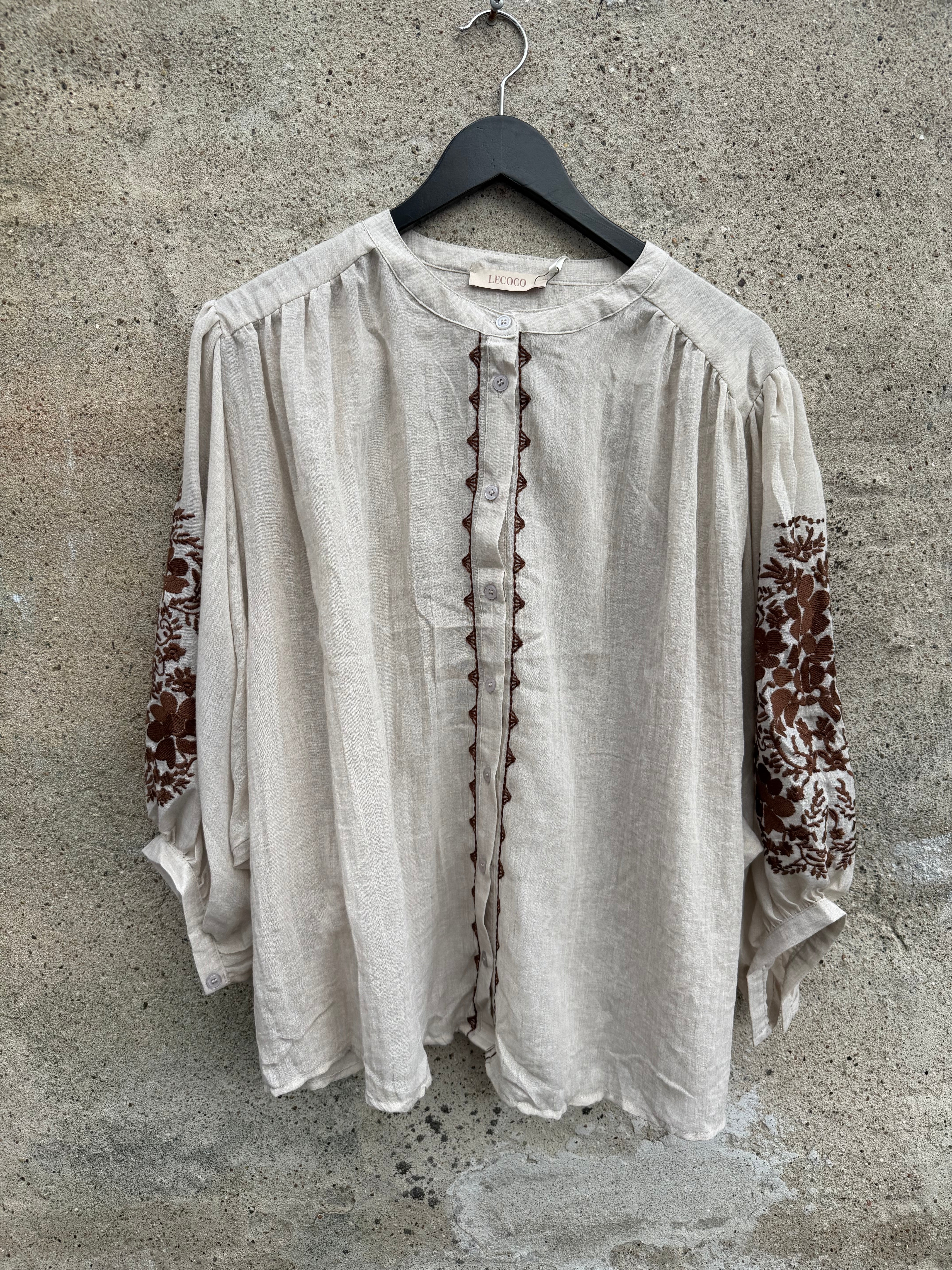 LECOCO 35238 Nicola shirt sand