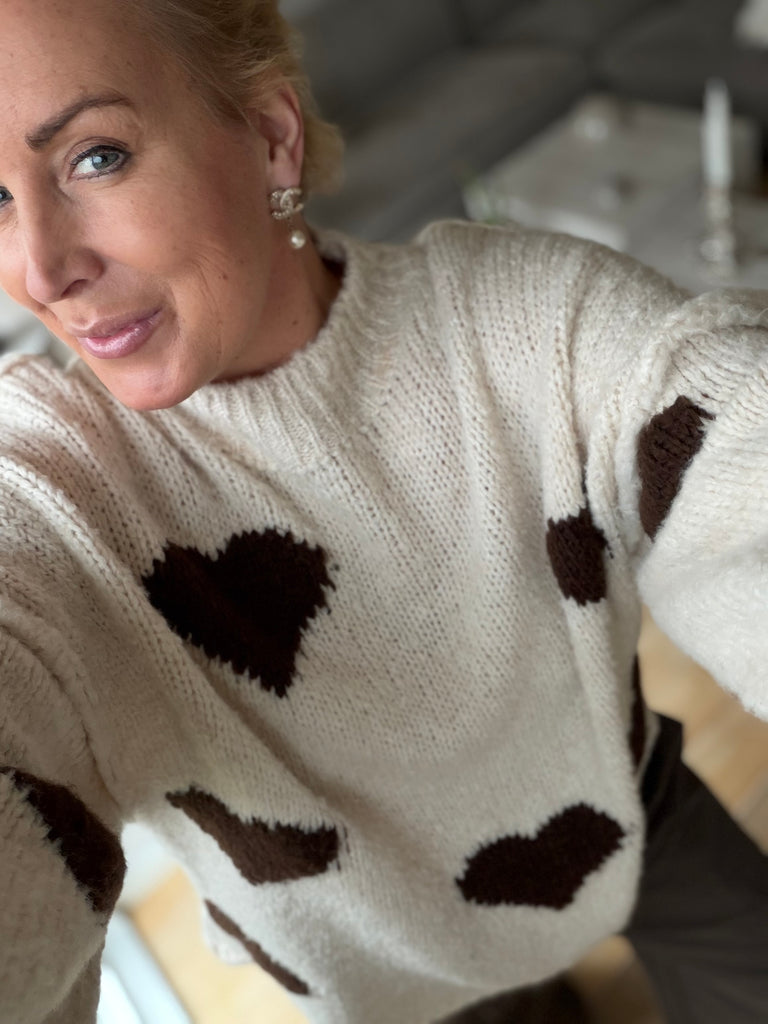 Boho Love B1313 strik hearts beige