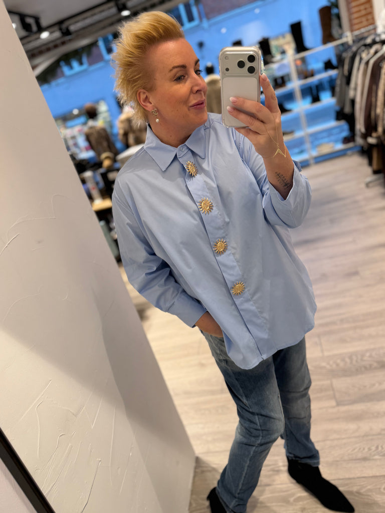 By Engbork Liva skjorte sky