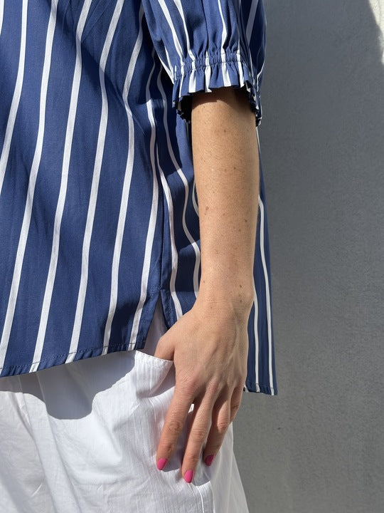 Gaspar 2601338 Tunø blouse stripe blue