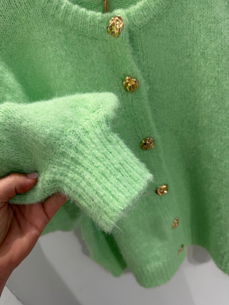 By Engbork Mindy strik cardigan mint