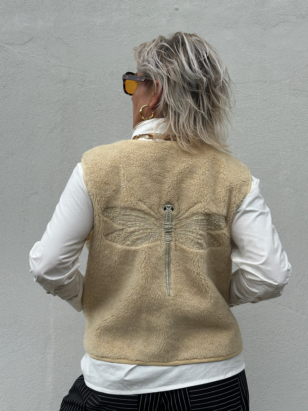 Gaspar 2607362 Duffy waistcoat off white