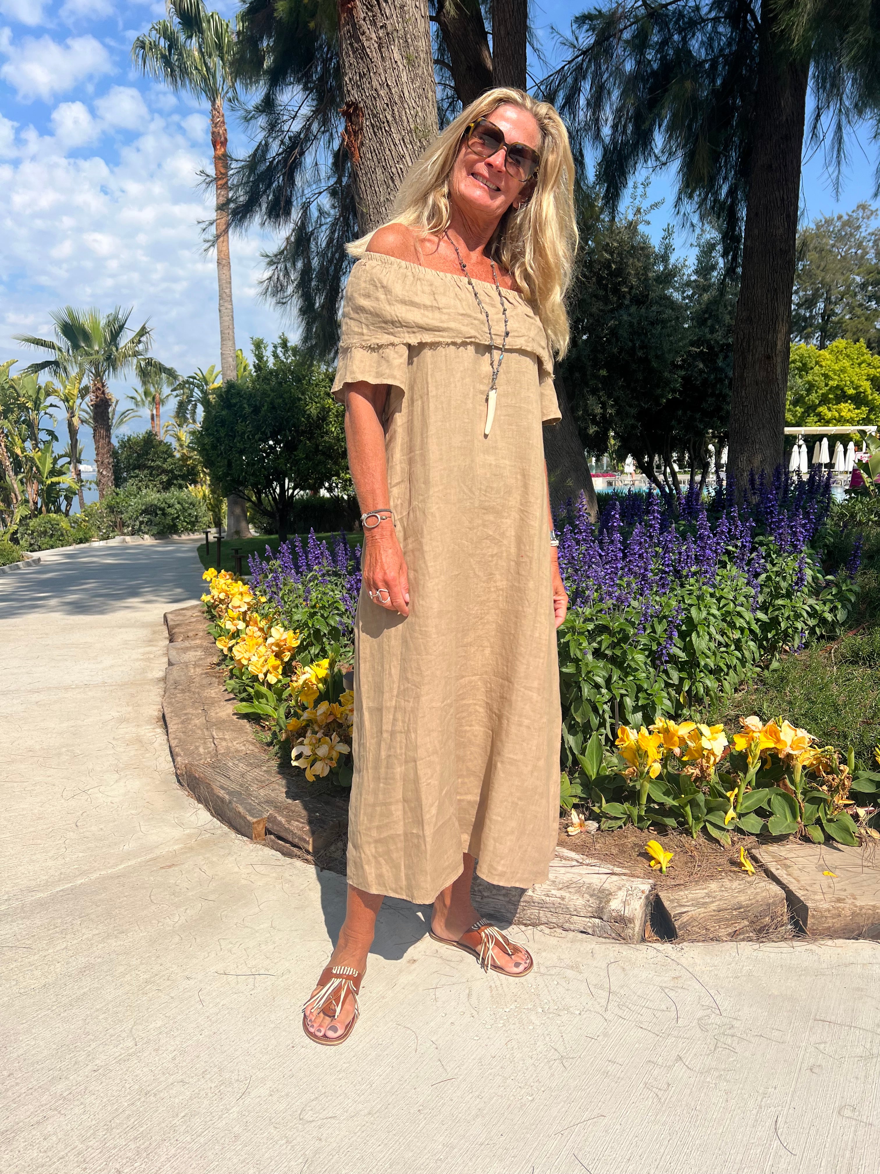 CABANA Living 2535 Freon dress camello