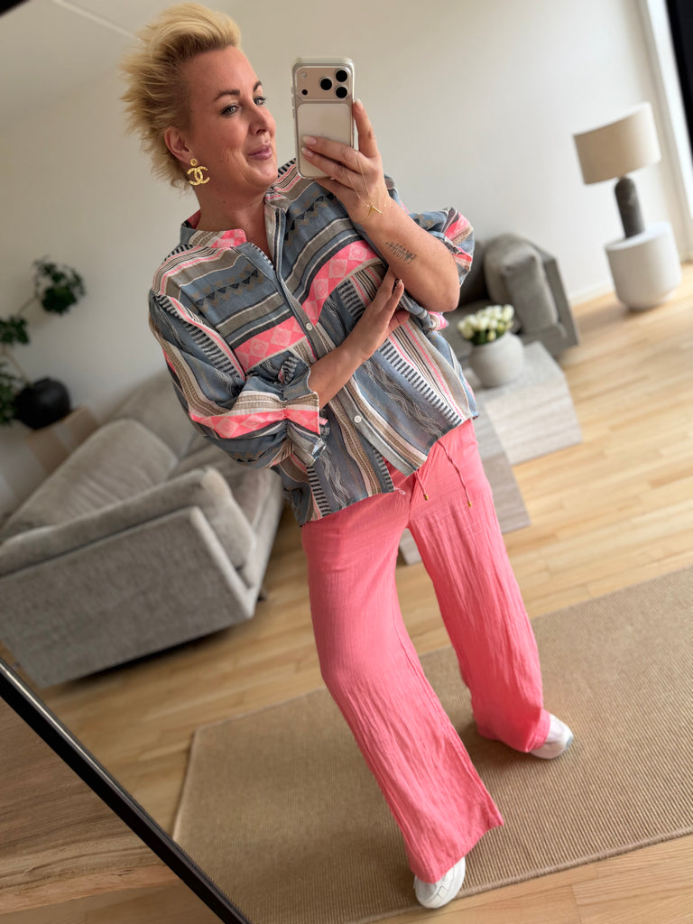 By Engbork Villa boheme bluse stripe blue