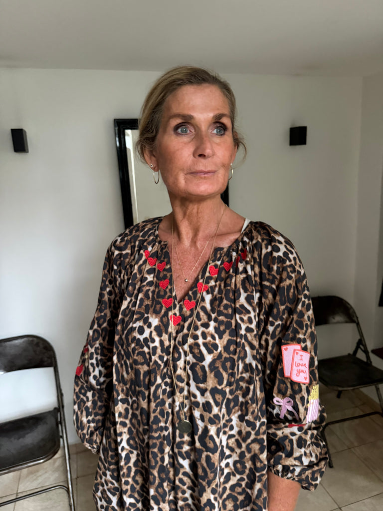 WAUW Heart dress leo