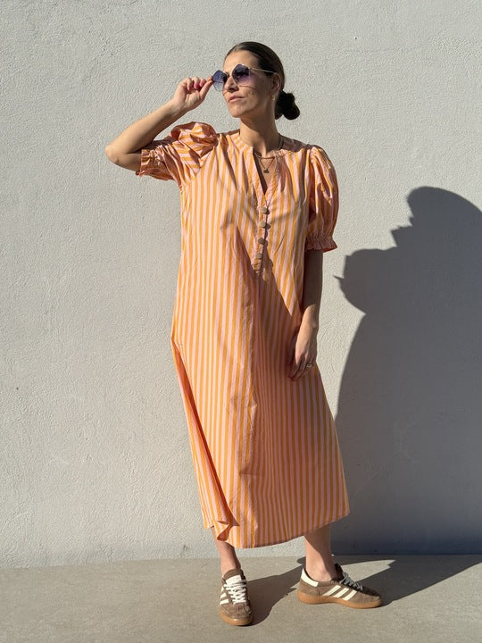 Gaspar 2601727 Tunø dress stripe orange