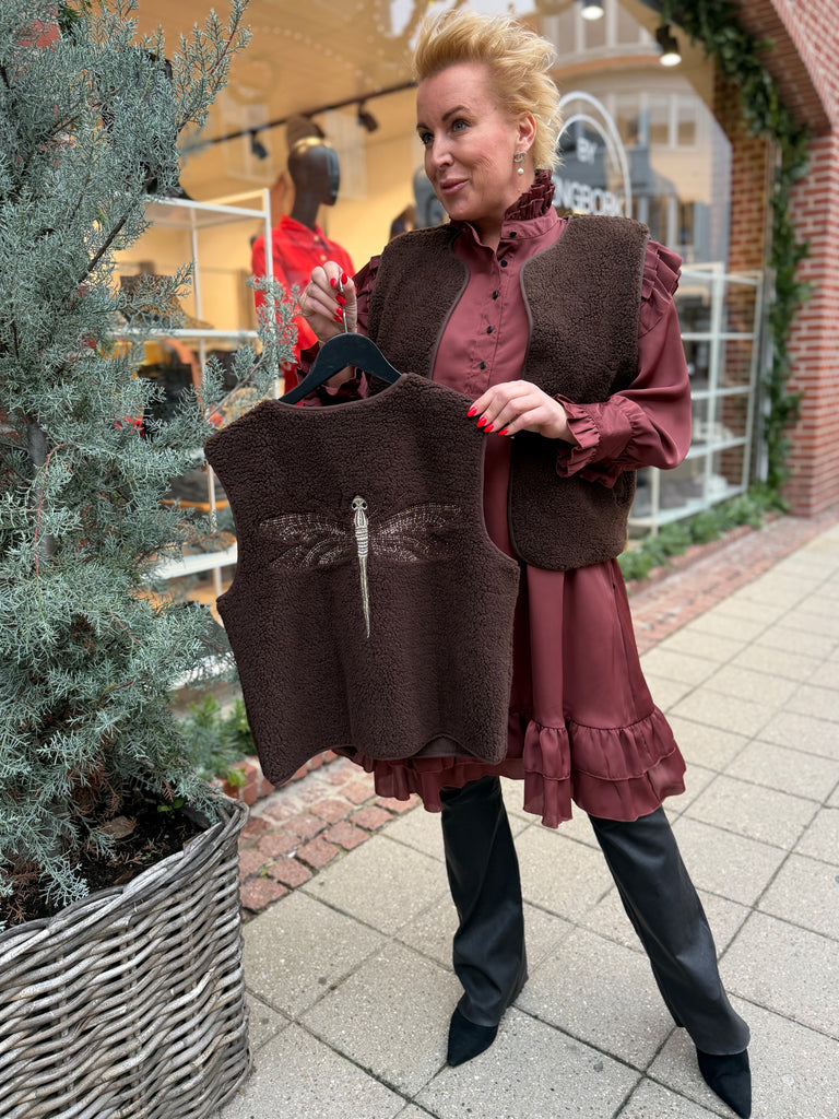 Gaspar 2510301 Duffy waistcoat brown