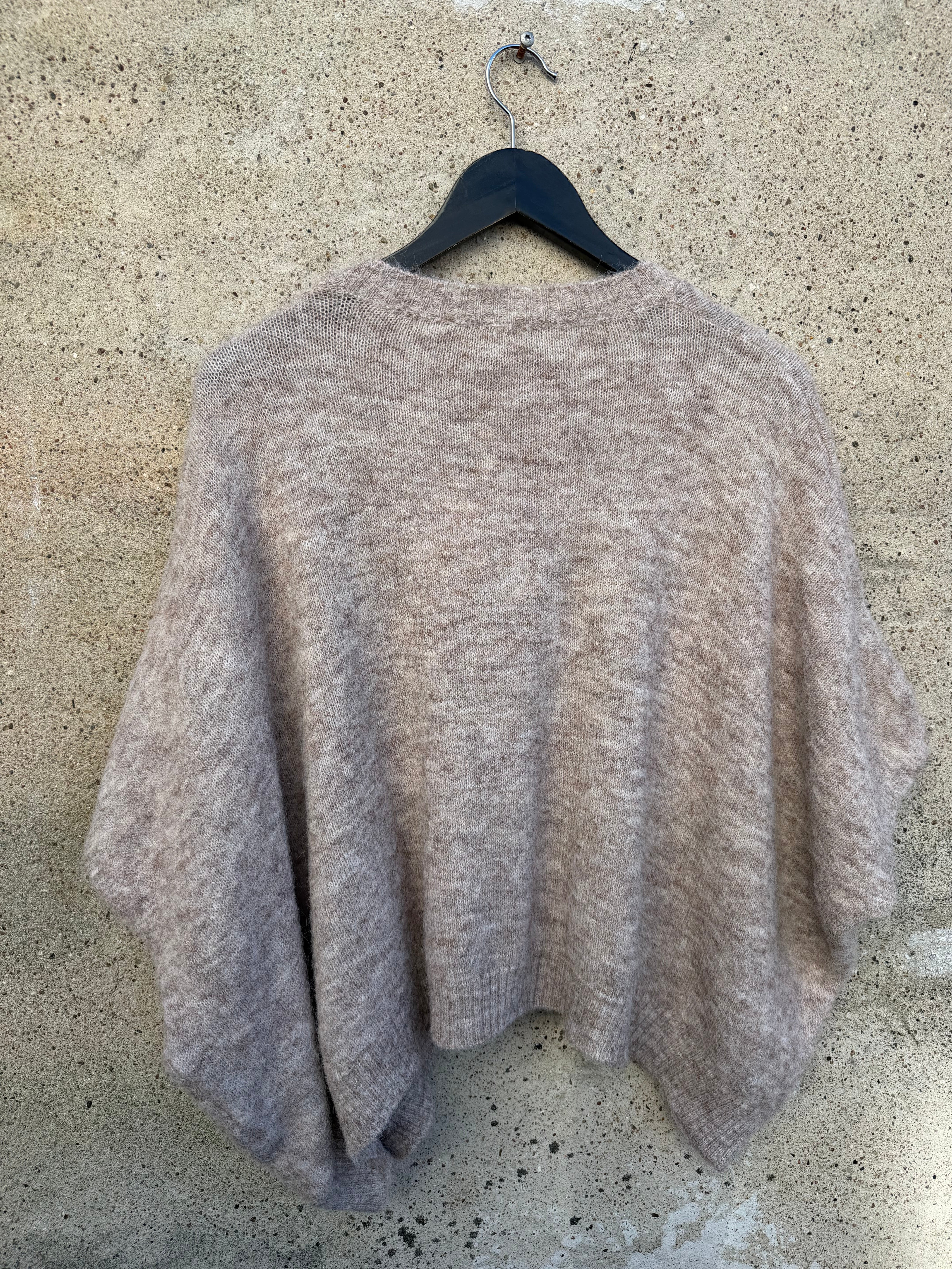 Boho Love B1422 strik bluse beige