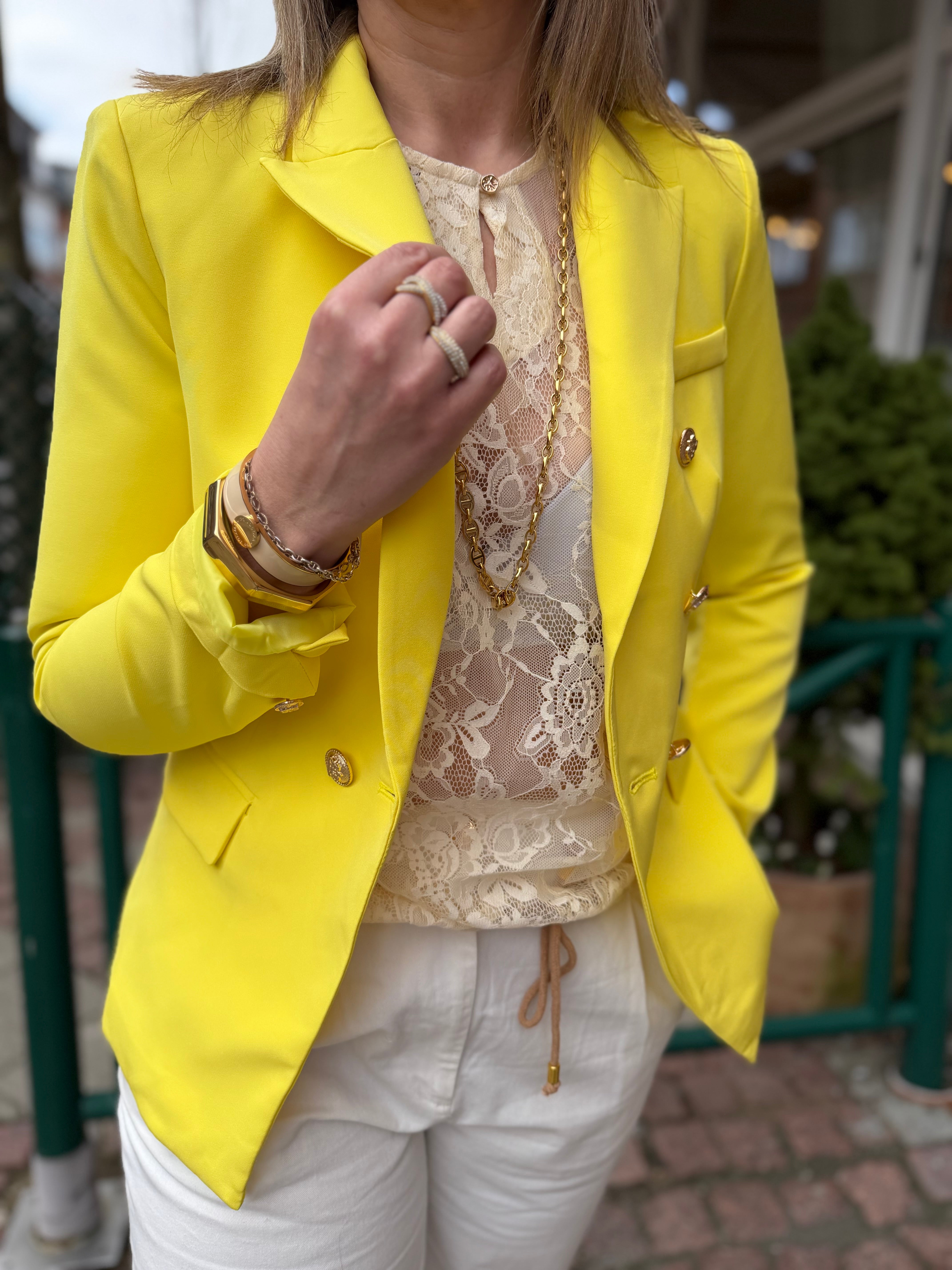 By Engbork Marigold blazer yellow