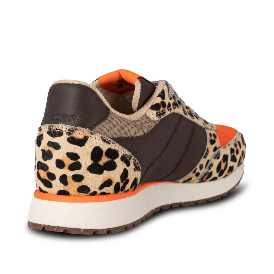 Woden WL982 Ronja sneaker cowhair leopard/tiger