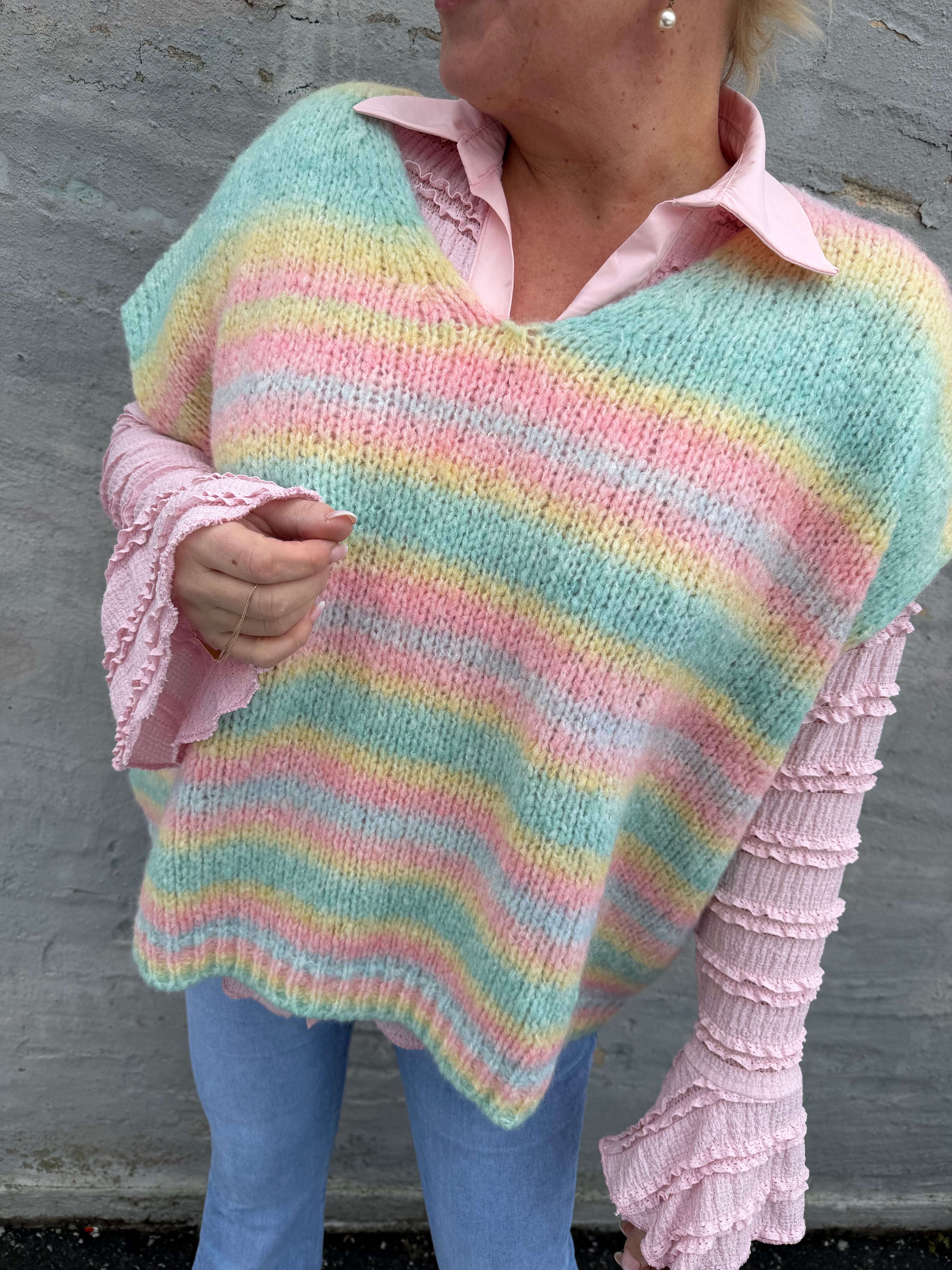 Boho Love B1198 strik vest pastel
