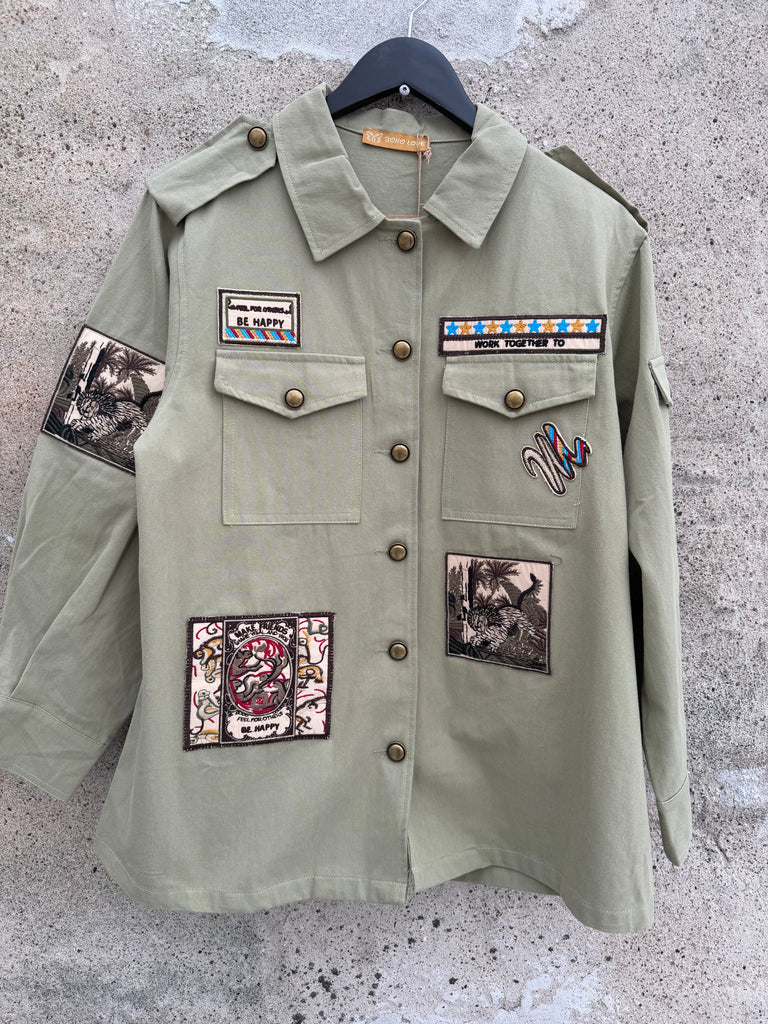 Boho Love B1328 Army jakke