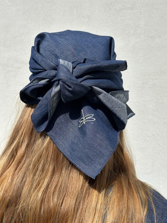 Gaspar 2607100 Roma scarf denim