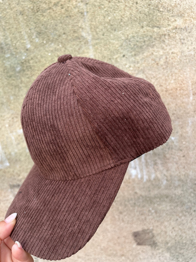 By Engbork cap fløjl brun