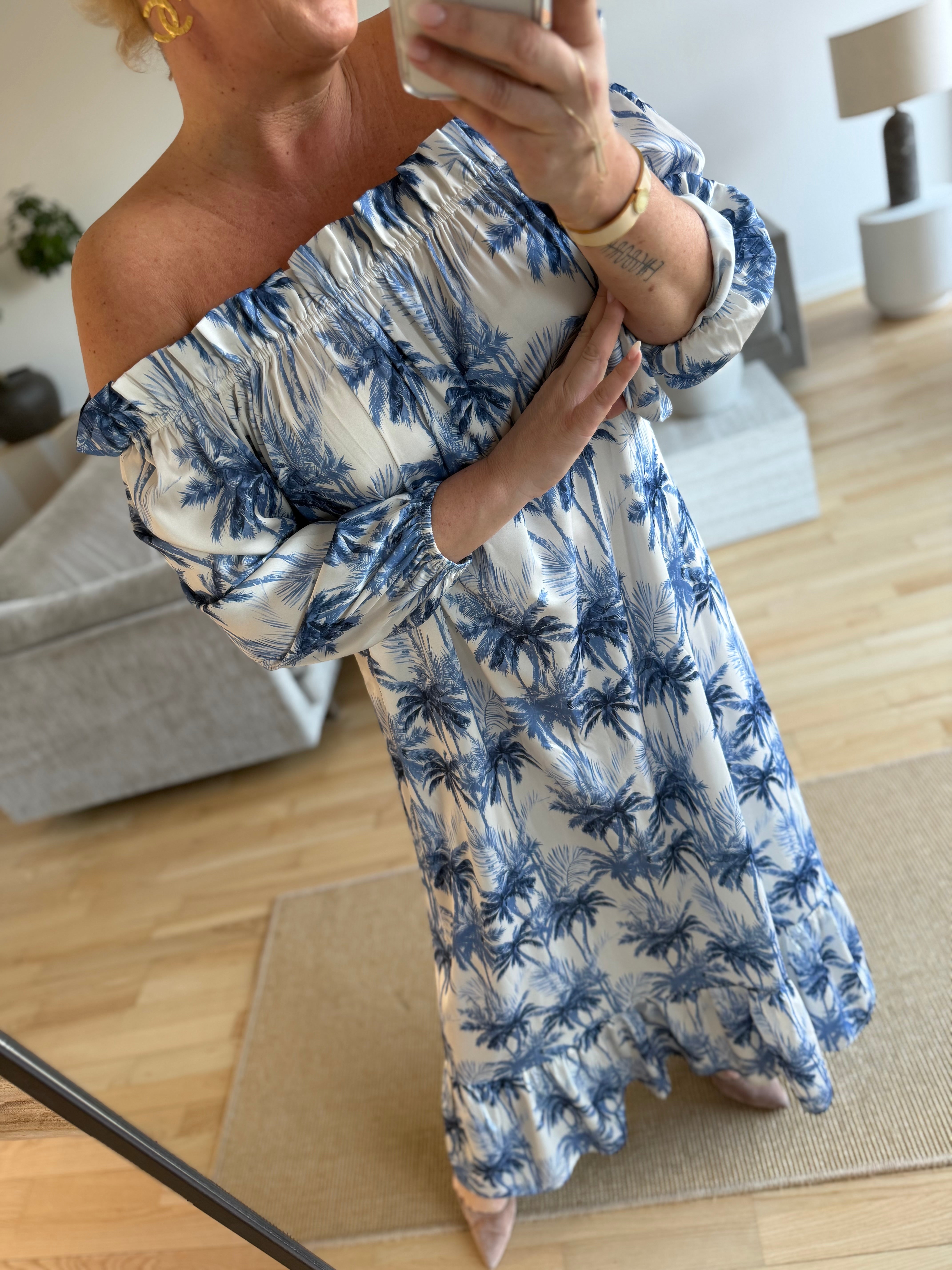 Design By Laerke Elisabeth long dress palm