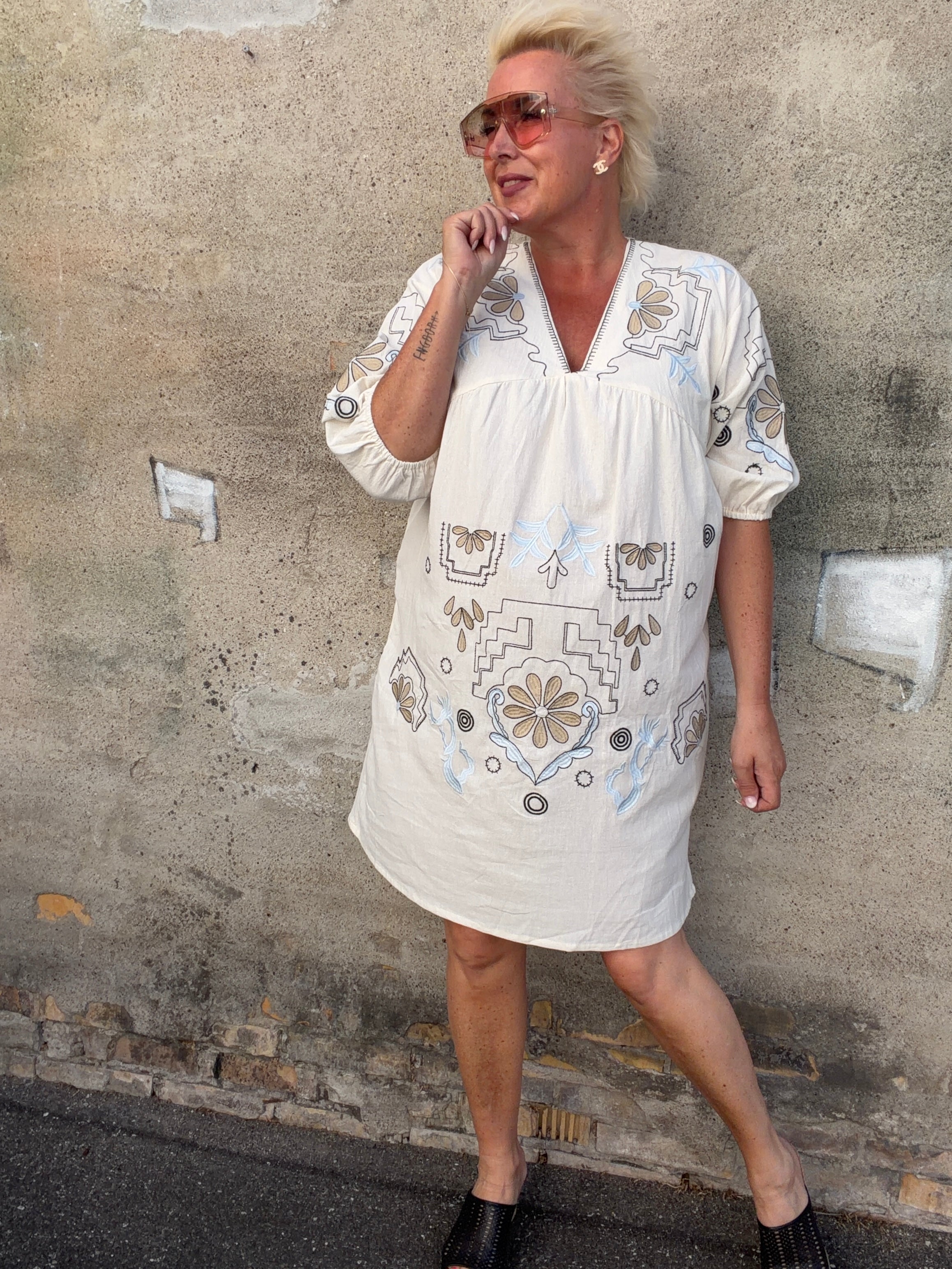OM-HU Bolette 4822596 dress white