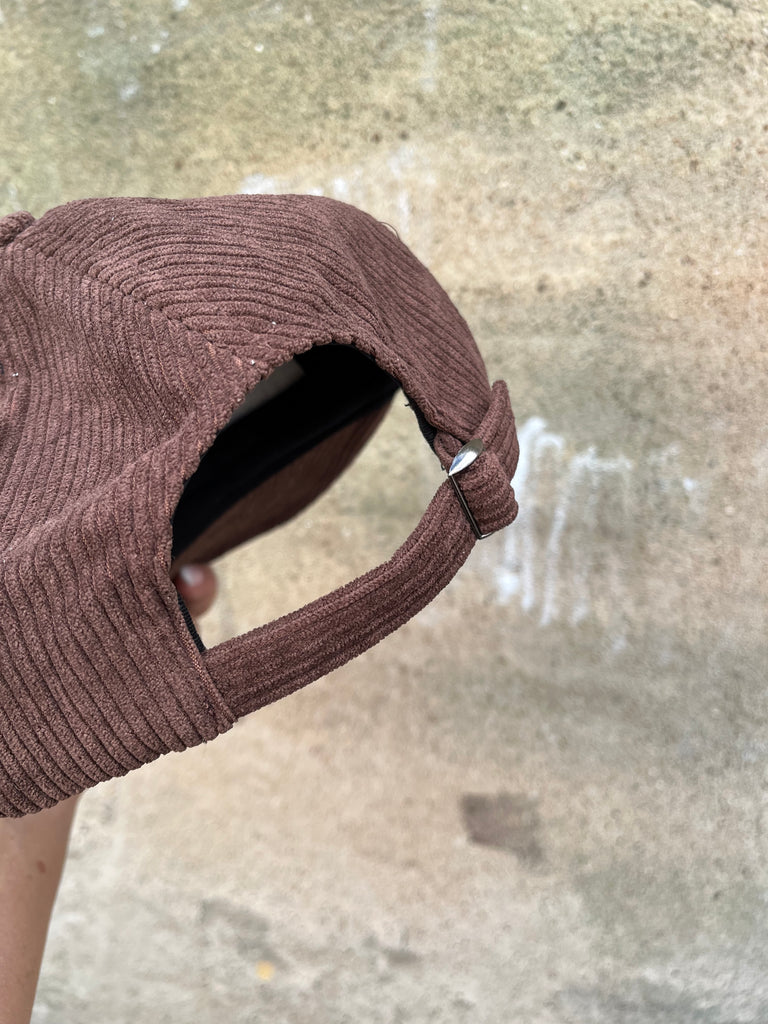 By Engbork cap fløjl brun