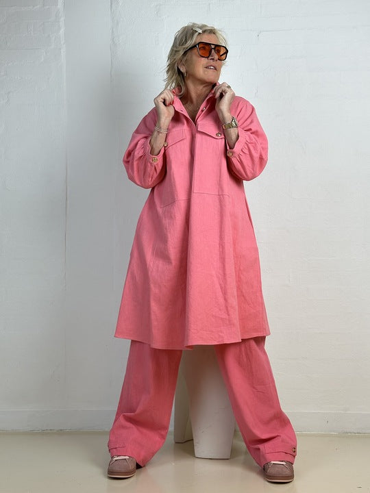 Gaspar 2510722 Rio dress canvas pink