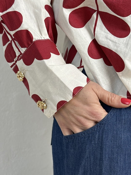 Gaspar 2601309 Malmø print shirt off white