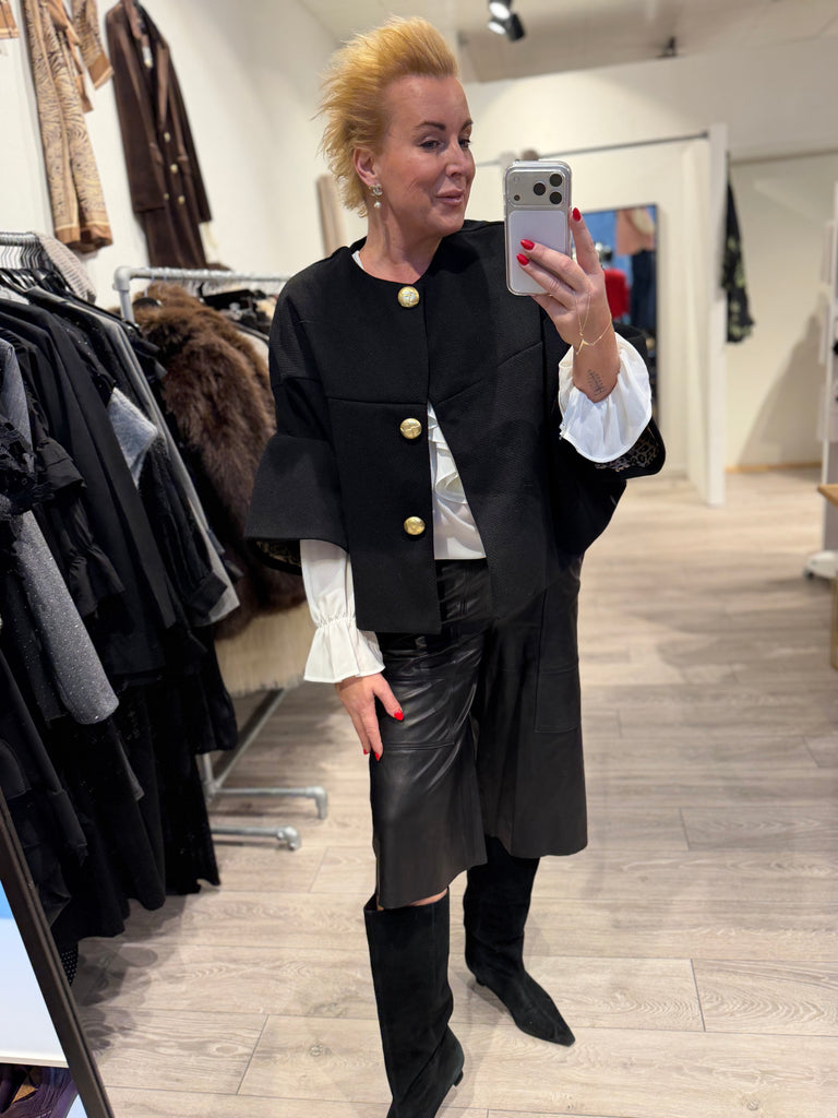 Depeche 51174 Anett bermuda leather black